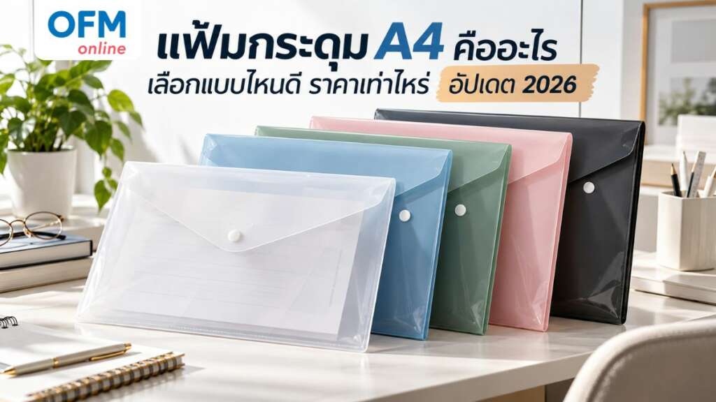 แฟ้มกระดุม a4