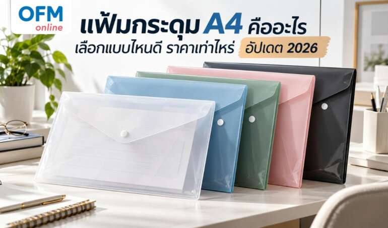 แฟ้มกระดุม a4