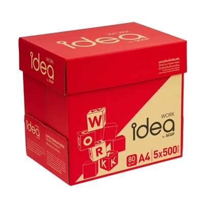 กระดาษ Idea Work สีแดง 80 แกรม