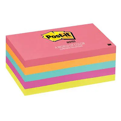 โพสอิท ขนาดต่างๆ ทรงสี่เหลี่ยมผืนผ้า 3 x 5 นิ้วขึ้นไป