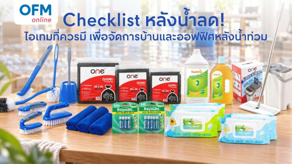 วิธีดูแลบ้านหลังน้ำท่วม