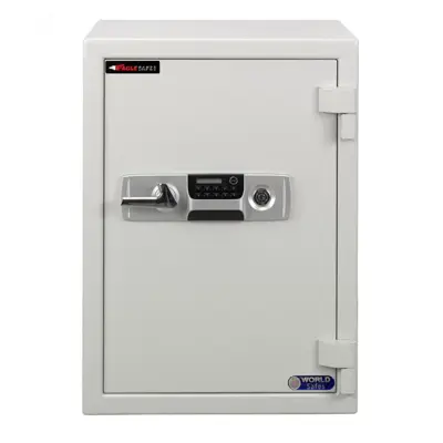 ตู้เซฟ ยี่ห้อไหนดี EAGLE SAFES ตู้เซฟนิรภัยกันไฟ รุ่น Electronic (ES-080) สีขาว