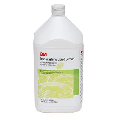 น้ำยาล้างจาน ยี่ห้อไหนดี 3M สูตรมะนาว ชนิดเข้มข้น 3.8 ลิตร 