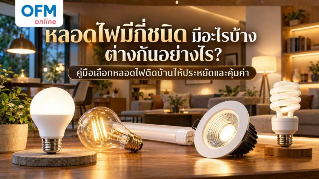 หลอดไฟมีกี่ชนิด