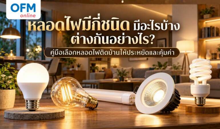 หลอดไฟมีกี่ชนิด